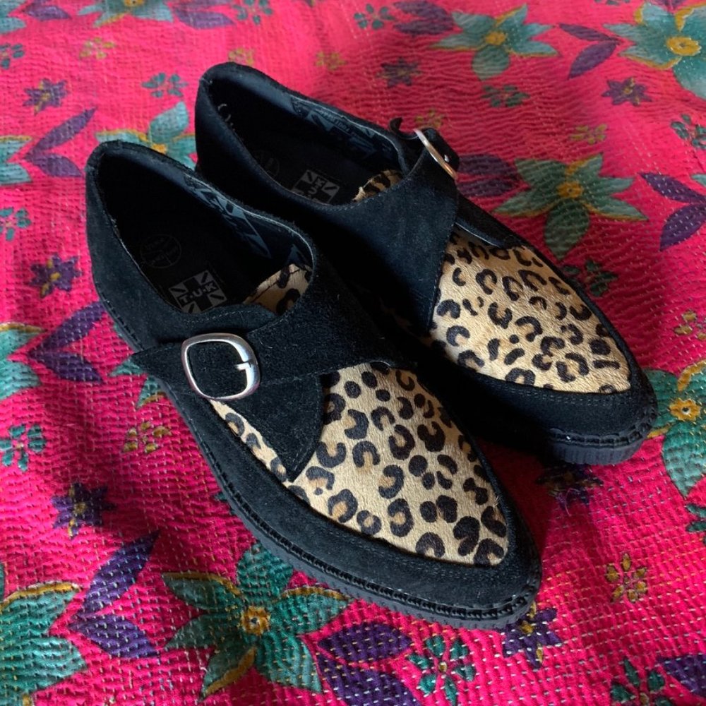 Creeper, plat form sole, punk, leopard